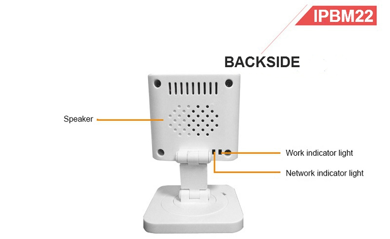 ZBEN 720P WiFi Baby Monitor Camera Z-BEN CCTV Cam IR Cut 2 Way Audio Motion Detection Alarm IP Camera -White