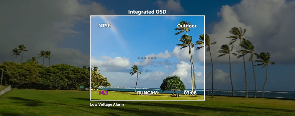 RunCam Micro Sparrow 2 FPV Mini Camera Super WDR OSD 2.1mm 700TVL CMOS Sensor FOV 150 Degree 4:3 - NTSC