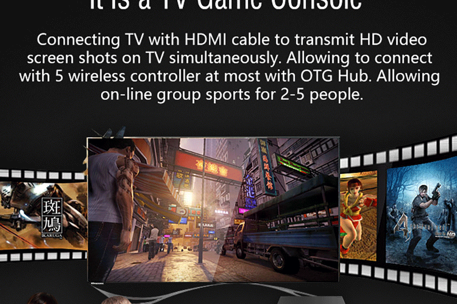 GPD XD Plus Gamepad Tablet PC MT8176 Quad Core 5.0 Inch 1280*720 Android 7.0 Handheld Game 4GB RAM 32GB ROM - Black