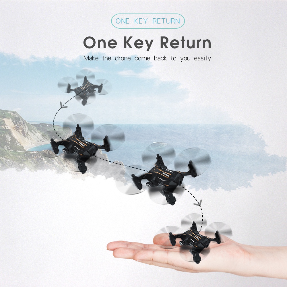 Flytec SBEGO 132 2.4G 4CH Air Ground Dual Mode Flying Car RC Quadcopter RTF - Black