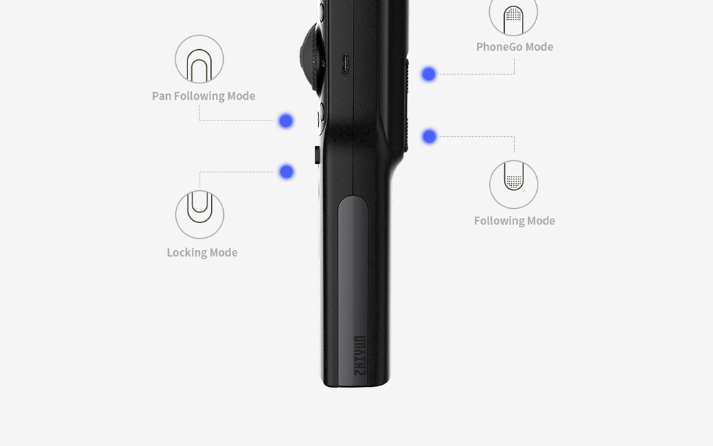 Zhiyun Smooth 4 3-Axis Brushless Handheld Gimbal Stabilizer for Smartphone - White
