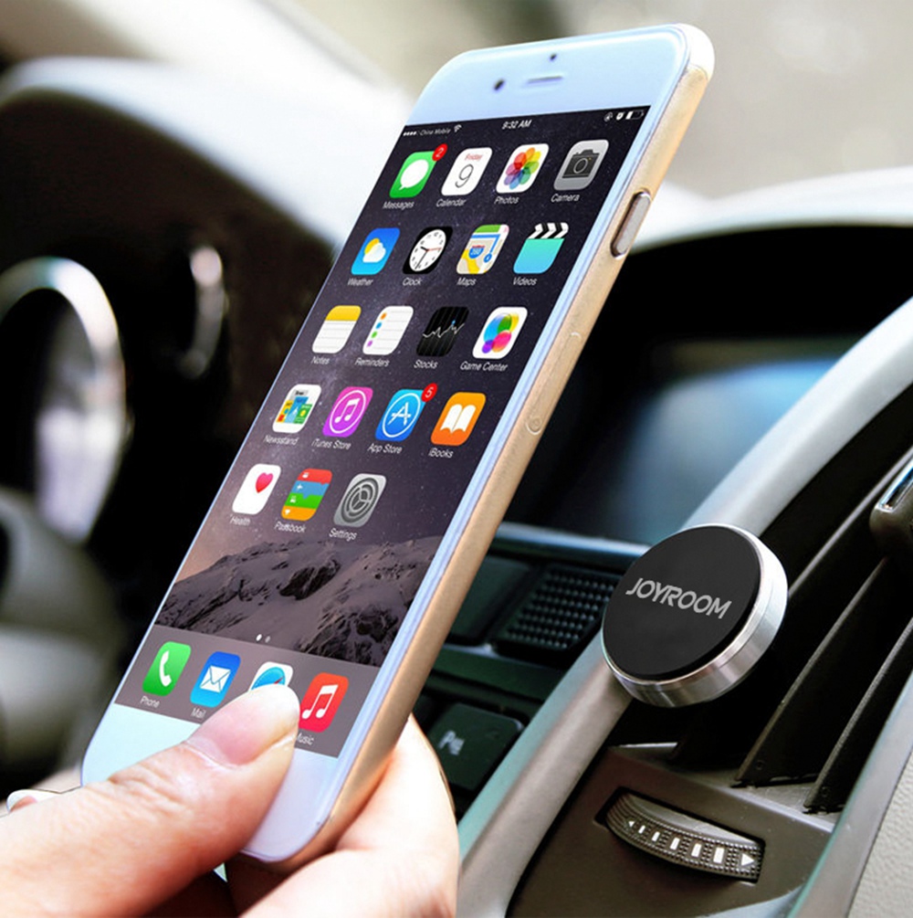 JOYROOM ZS122 Magnetic Universal Air Vent Car Holder Stand Mobile Phone Mount Holder Bracket - Black