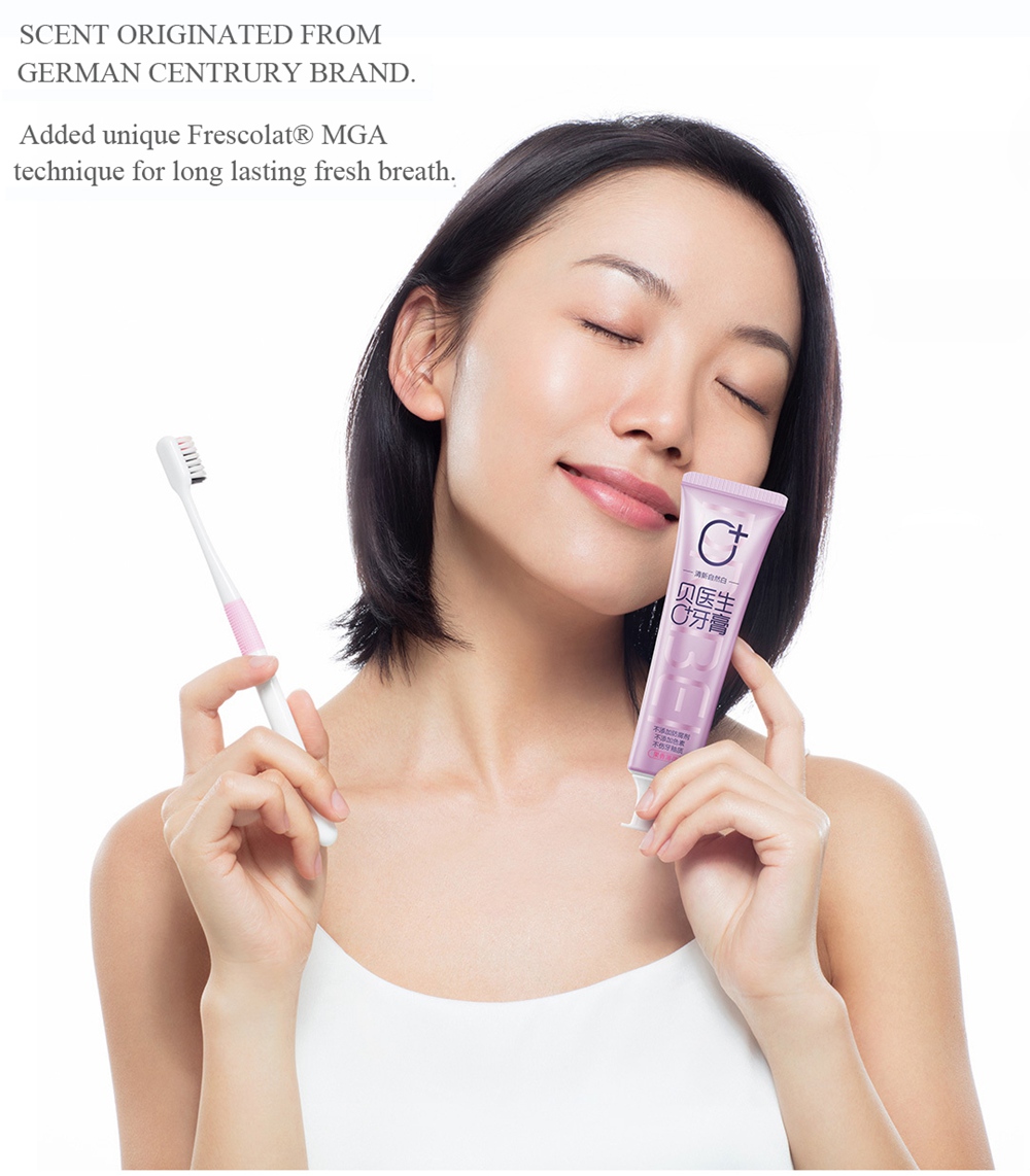 3PCS Xiaomi Doctor Bei 0+ Toothpaste Safety Formula Natural