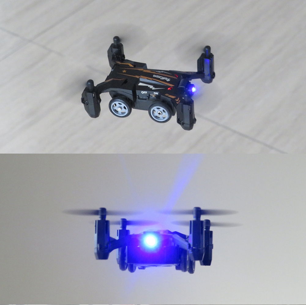 Flytec SBEGO 132 2.4G 4CH Air Ground Dual Mode Flying Car RC Quadcopter RTF - Black