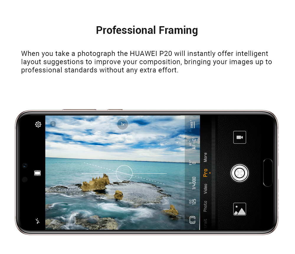 HUAWEI P20 5.8 Inch Smartphone FHD+ Screen Kirin 970 6GB 64GB 12.0MP+20.0MP Dual Rear Cameras Android 8.1 - Champagne Gold