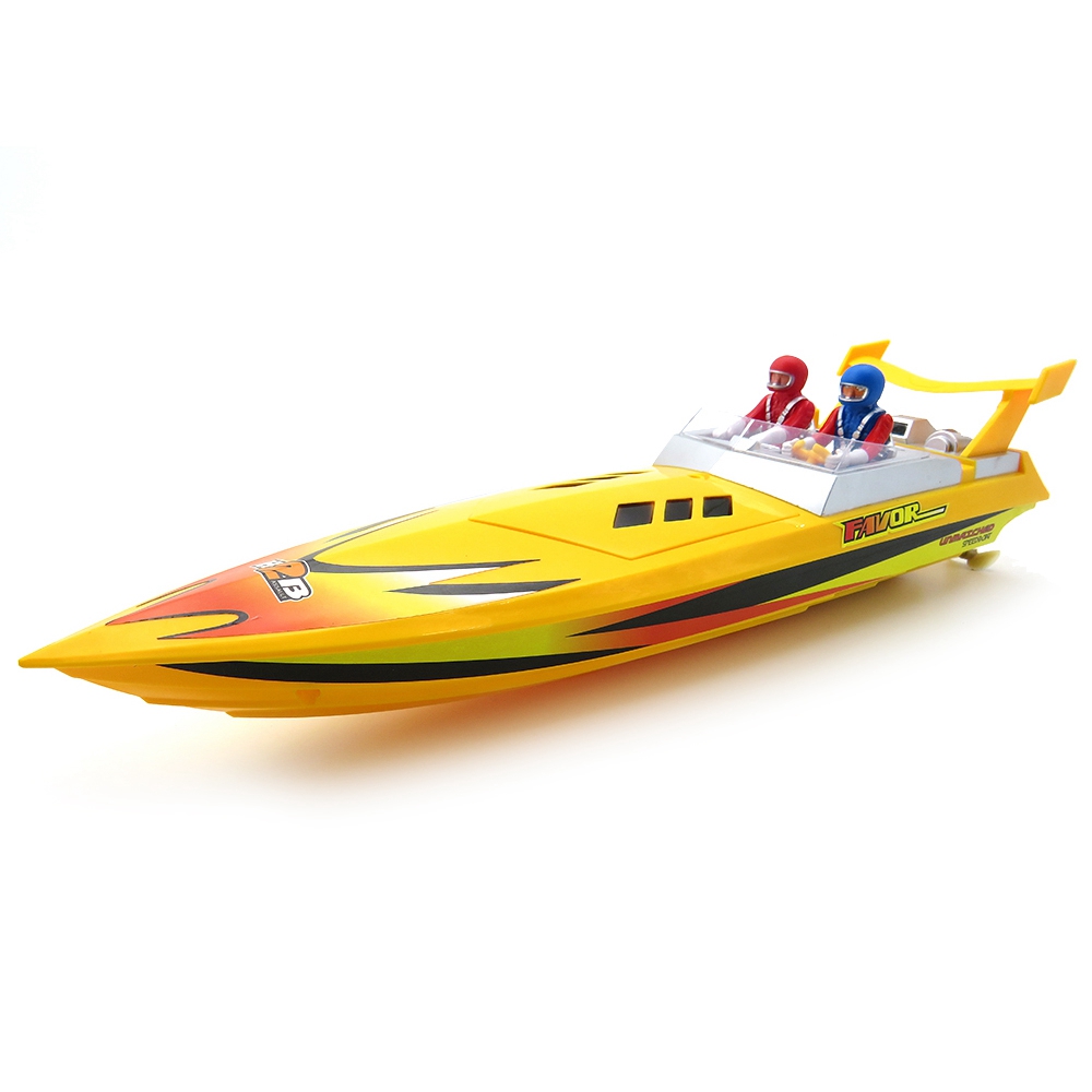 Flytec HQ5011 27Mhz Brushed RC Racing Boat RTR - Yellow