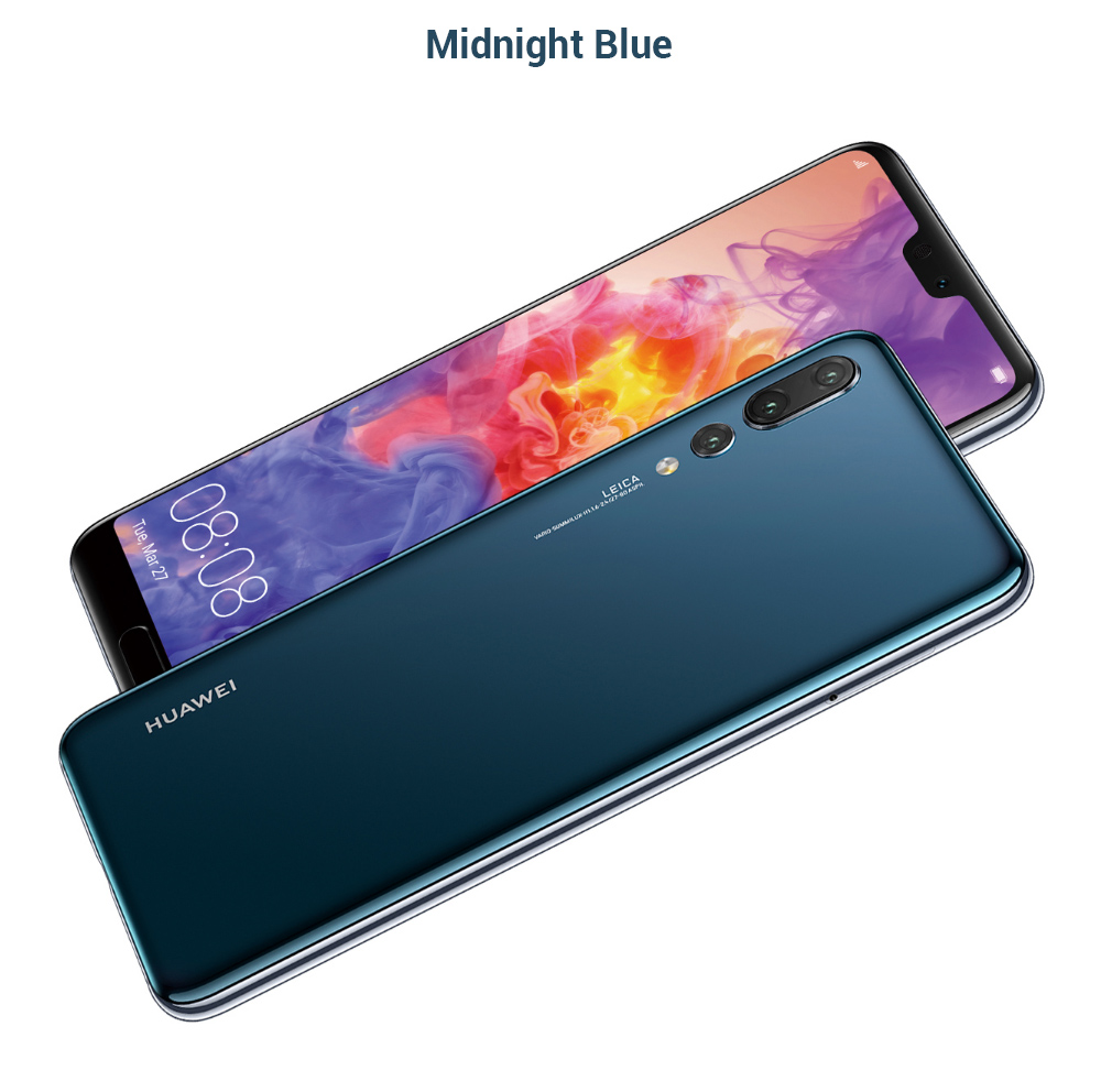 HUAWEI P20 Pro 6.1 Inch Smartphone FHD+ Screen Kirin 970 6GB 128GB 20.0MP+40.0MP+8.0MP Three Rear Cameras Android 8.1 - Jewelry Blue