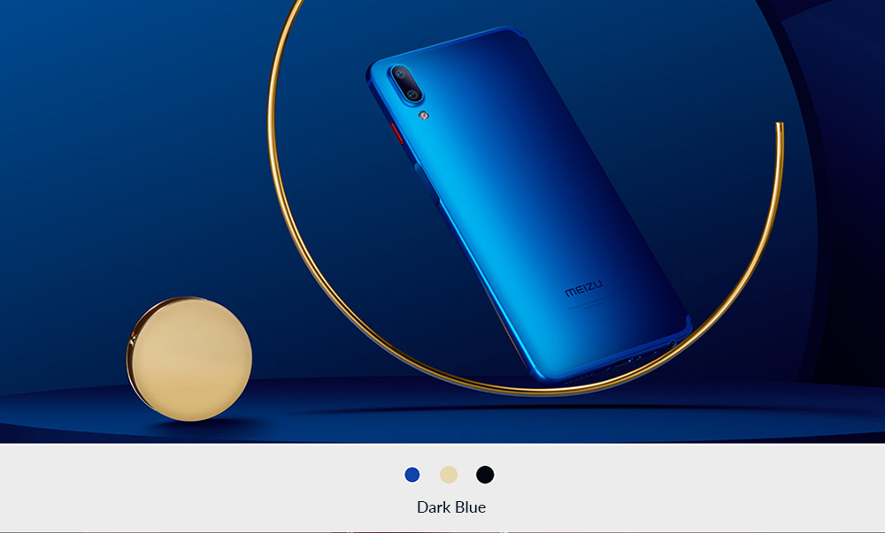 Meizu E3 5.99 Inch Smartphone Snapdragon 636 Octa Core 6GB 128GB 12.0MP+20.0MP Dual Rear Cameras Flyme OS 18:9 Full Screen Touch ID - Black