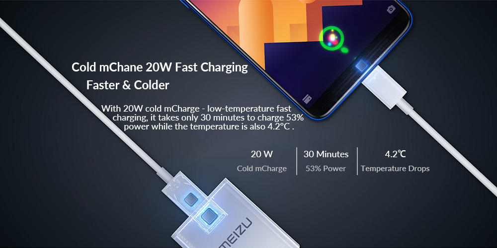 Meizu E3 5.99 Inch Smartphone Snapdragon 636 Octa Core 6GB 128GB 12.0MP+20.0MP Dual Rear Cameras Flyme OS 18:9 Full Screen Touch ID - Gold