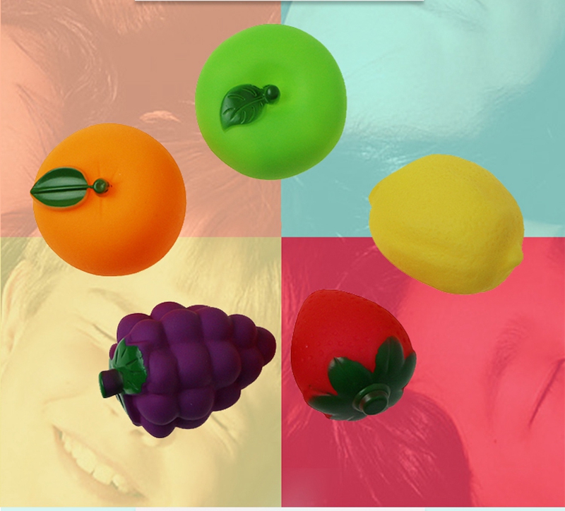 Cikoo Children Fruits/Vegetables Soft Bath Toys