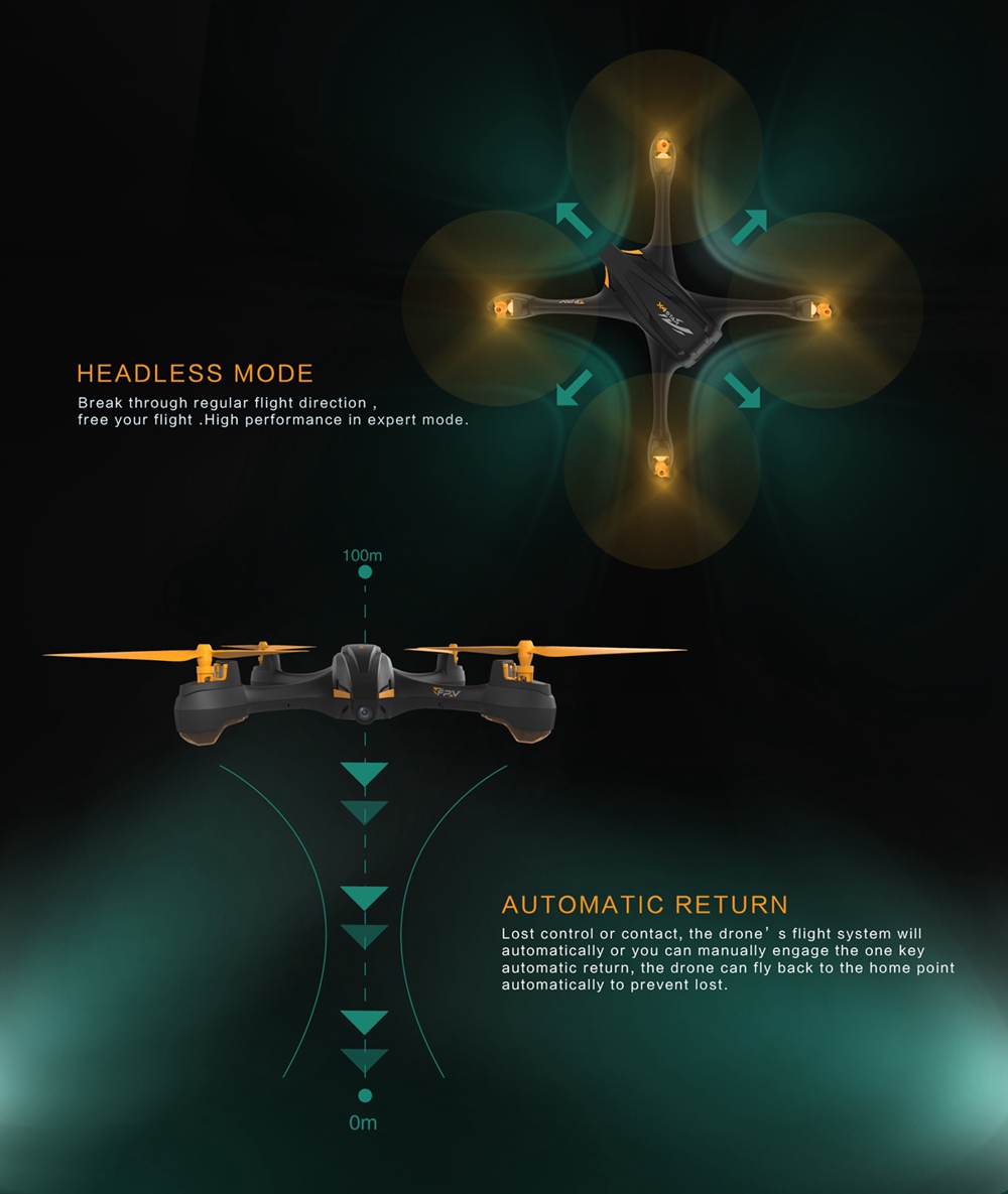 Hubsan H507D X4 STAR 5.8G FPV GPS RC Quadcopter With HD 720P Camera Follow Me Mode RTF