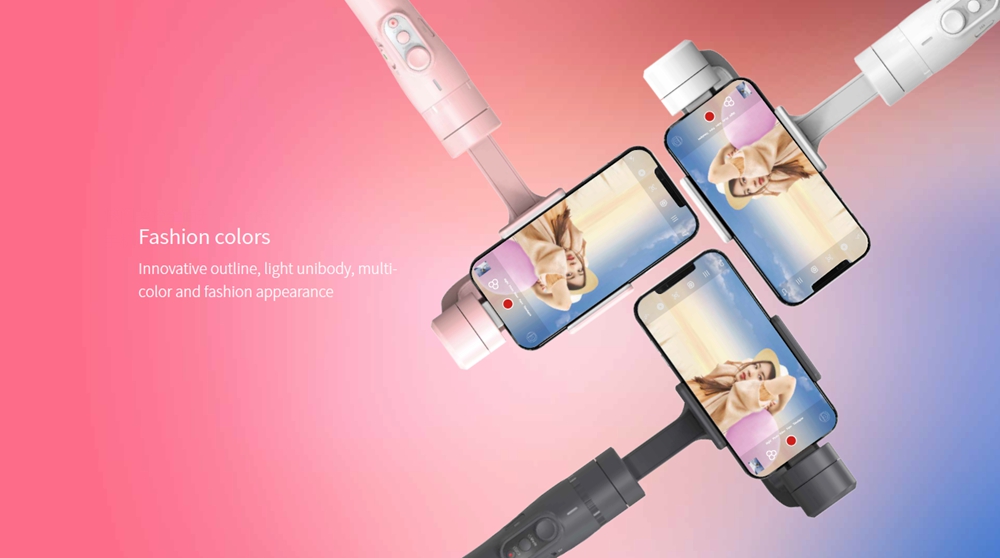 Feiyu Tech Vimble 2 3-Axis Brushless Handheld Gimbal Stabilizer for Smartphone - Sakura Pink