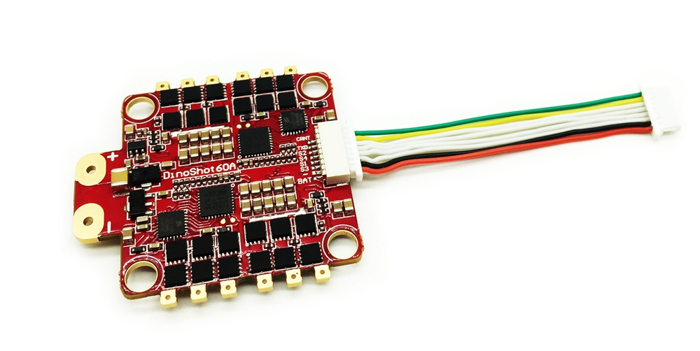 HGLRC TITAN PLUS F460-GTX585 AIO Fly Tower System AIRBUS F4 OSD + Dinoshot 60A Blheli_32 ESC + GTX585 VTX - SMA Male