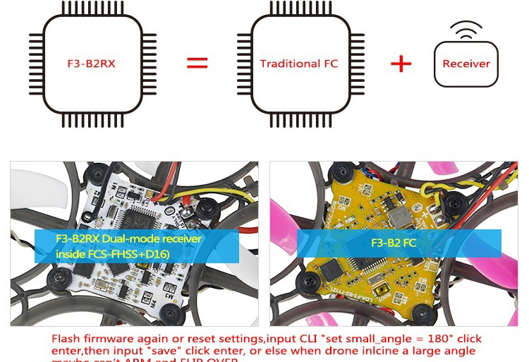 Kingkong/LDARC TINY R7 75mm FPV Drone with 5.8G 16CH 800TVL Camera One Key Flip Over After Crash PNP Version- S-FHSS+D16