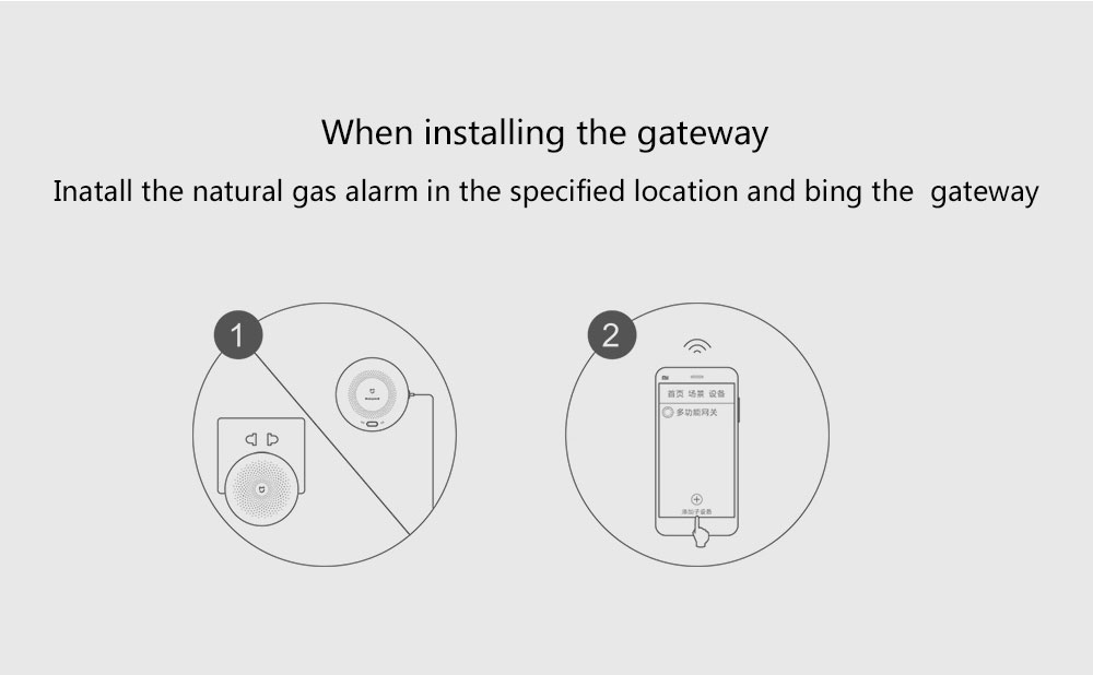Xiaomi Honeywell Gas Alarm Remote Alert Air Exhaust Sensor -White
