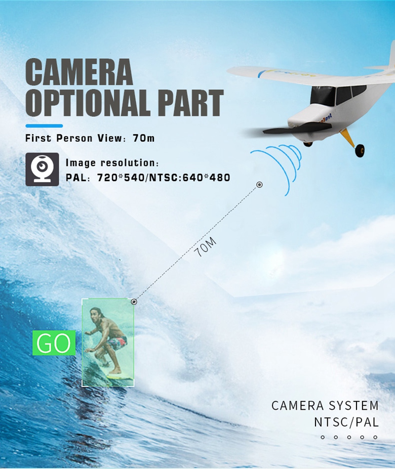 Sea Eagle 2.4G EPS 3CH 515mm Wingspan 3-6 Axis 3D Aerobatic FPV RC Airplane - RTF