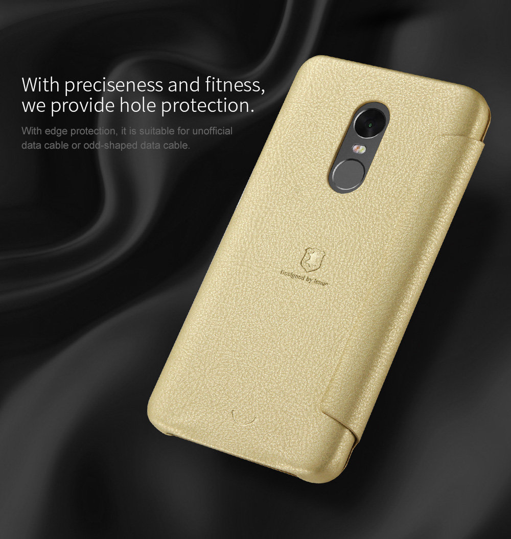 Xiaomi Redmi Note 4X Protective Case Lenuo Le Dream Series Superior Quality PC Phone Cover - Gold
