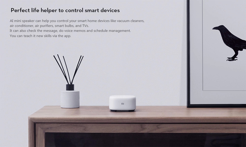 Original Xiaomi AI Mini Version Bluetooth Speaker Voice Control Music Player - White