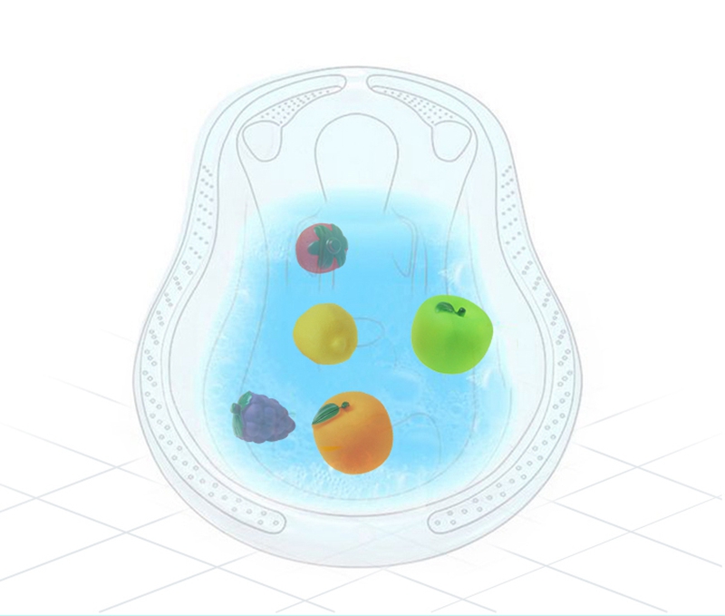 Cikoo Children Fruits/Vegetables Soft Bath Toys