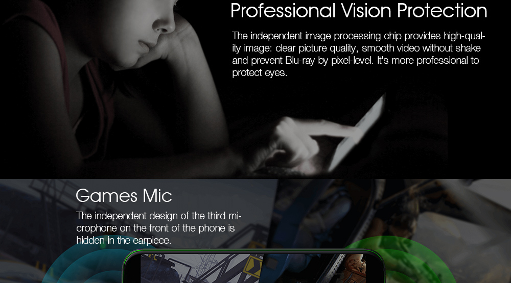 Xiaomi Black Shark Gaming Phone 5.99 Inch Smartphone Snapdragon 845 6GB 64GB Android 8.0 OS 4G LTE - Black