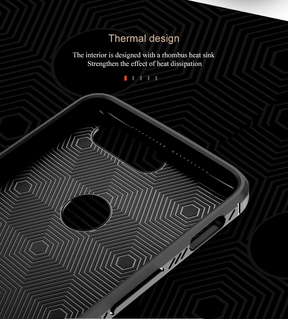 Lenuo Anti Drop Phone Cover for OnePlus 5T Hard PU Leather Cover Case - Black