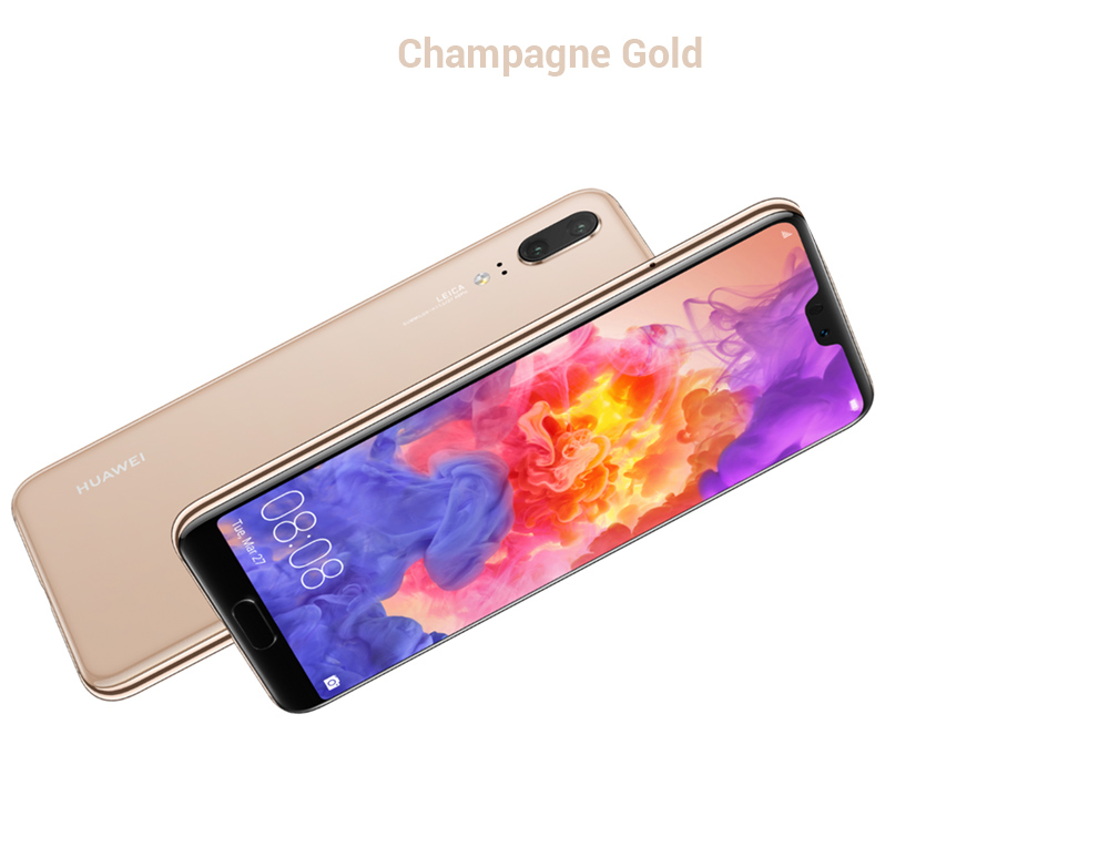 HUAWEI P20 5.8 Inch Smartphone FHD+ Screen Kirin 970 6GB 64GB 12.0MP+20.0MP Dual Rear Cameras Android 8.1 - Jewelry Blue