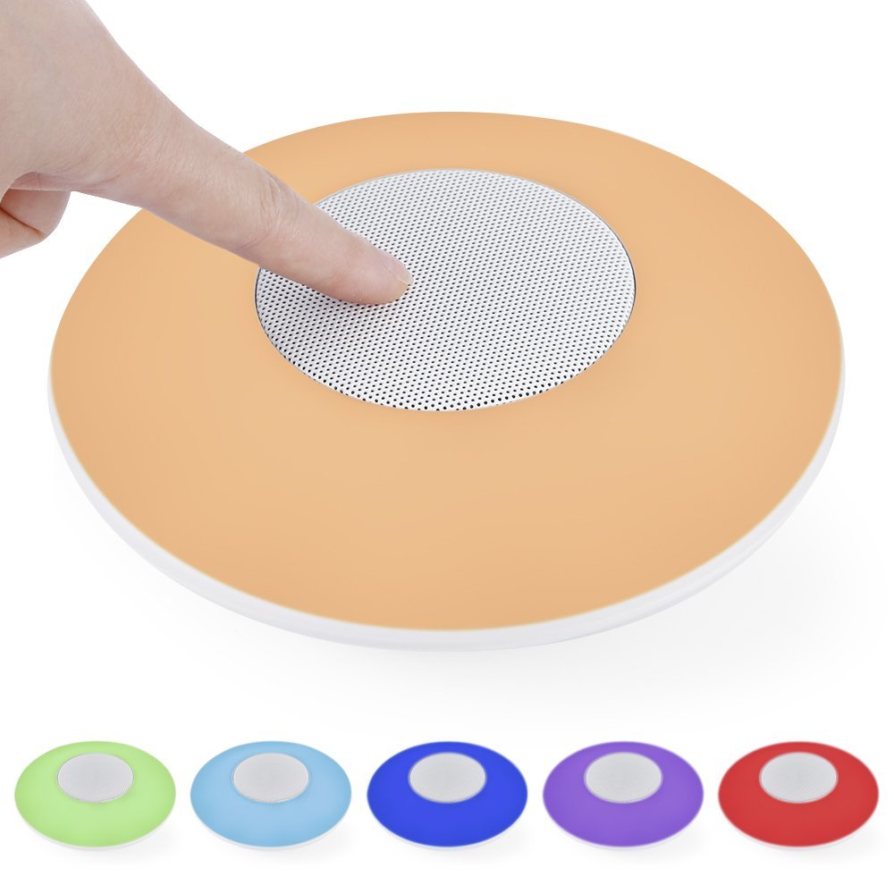 X6 LED Colorful Night Lamp Wireless Bluetooth Speaker -White