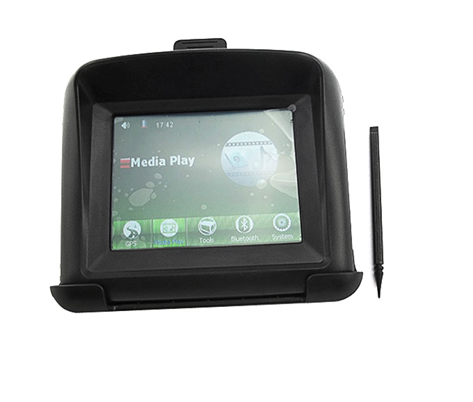F350 3.5" CE6.0 Waterproof Motorcycle Car GPS Navigator 8G Bluetooth With America Map - Black