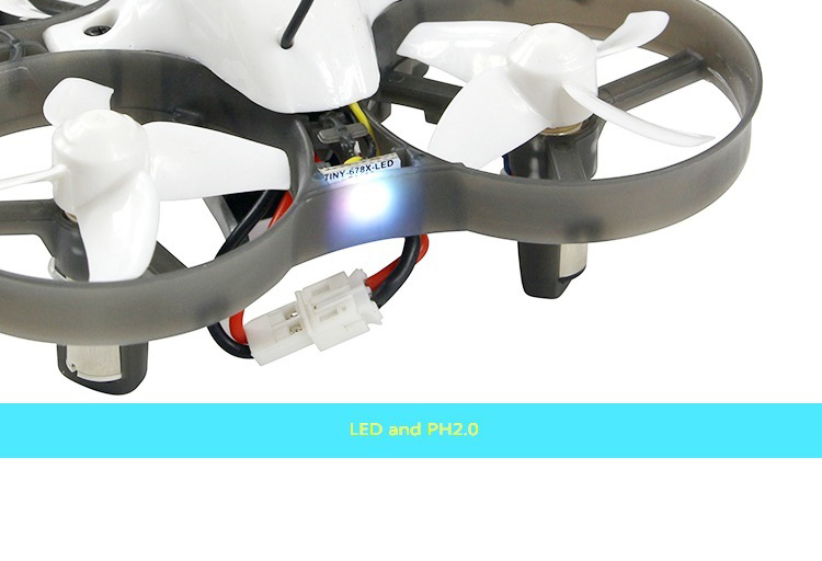Kingkong/LDARC TINY R7 75mm FPV Drone with 5.8G 16CH 800TVL Camera One Key Flip Over After Crash PNP Version- S-FHSS+D16