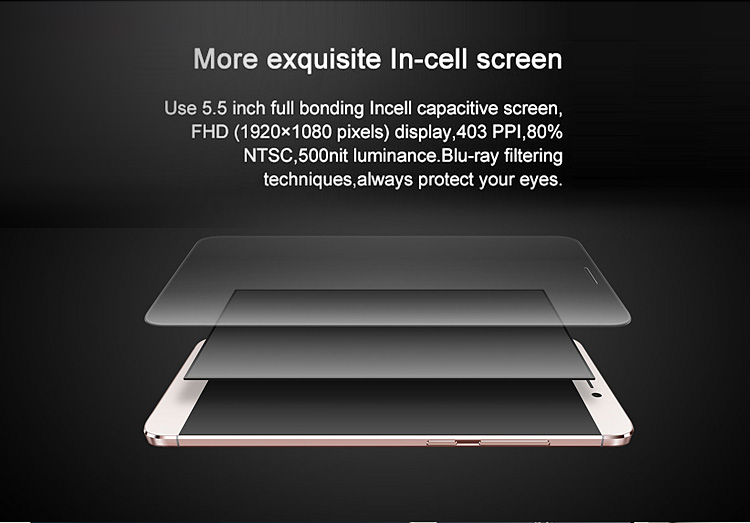 LeTV LeEco Le S3 X522 5.5 Inch 4G LTE Smartphone Qualcomm Snapdragon 652 Octa Core 3GB 32GB 16.0MP FHD Screen Android 6.0 - Gray