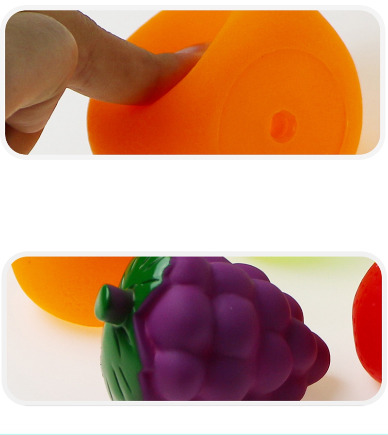 Cikoo Children Fruits/Vegetables Soft Bath Toys