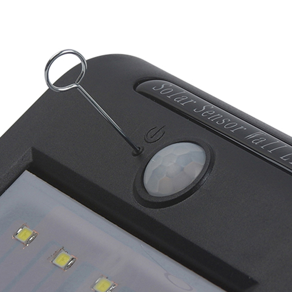 8 LED Solar Lights Outdoor Solar Motion Sensor Lights -Black