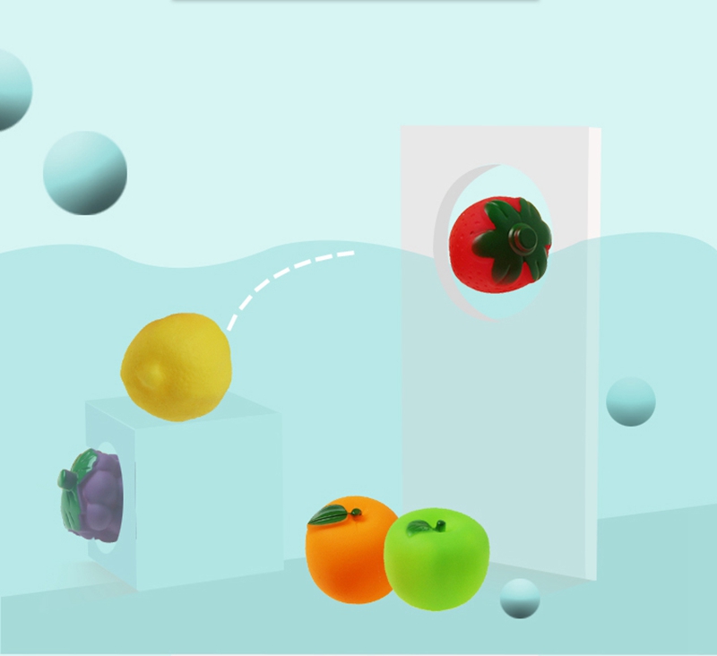 Cikoo Children Fruits/Vegetables Soft Bath Toys
