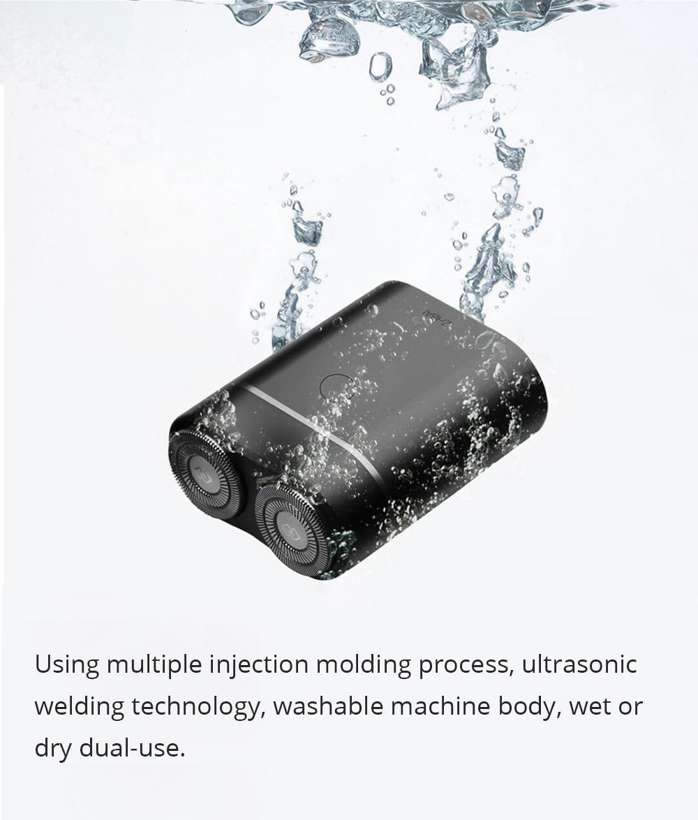Xiaomi Zhibai Mini Shaver USB Rechargeable Electric Razor -Black