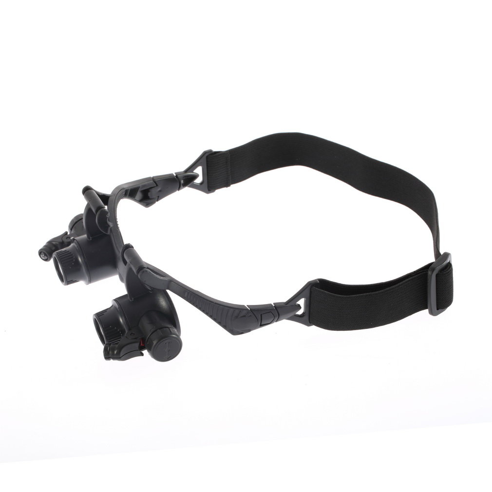 10X 15X 20X 25X LED Glasses Jeweler Magnifier Watch Repair Magnifying Loupe