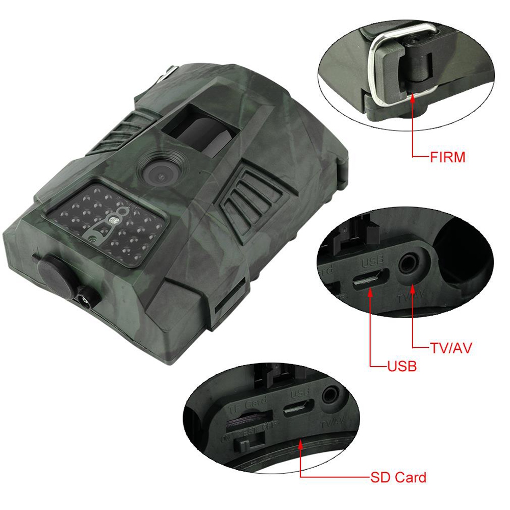 HT-001 60 Degrees Detection Angle Hunting Camera Outdoor Digital Trail Camera
