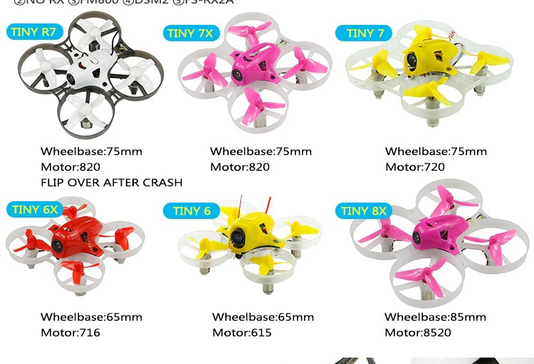 Kingkong/LDARC TINY R7 75mm FPV Drone with 5.8G 16CH 800TVL Camera One Key Flip Over After Crash PNP Version- S-FHSS+D16