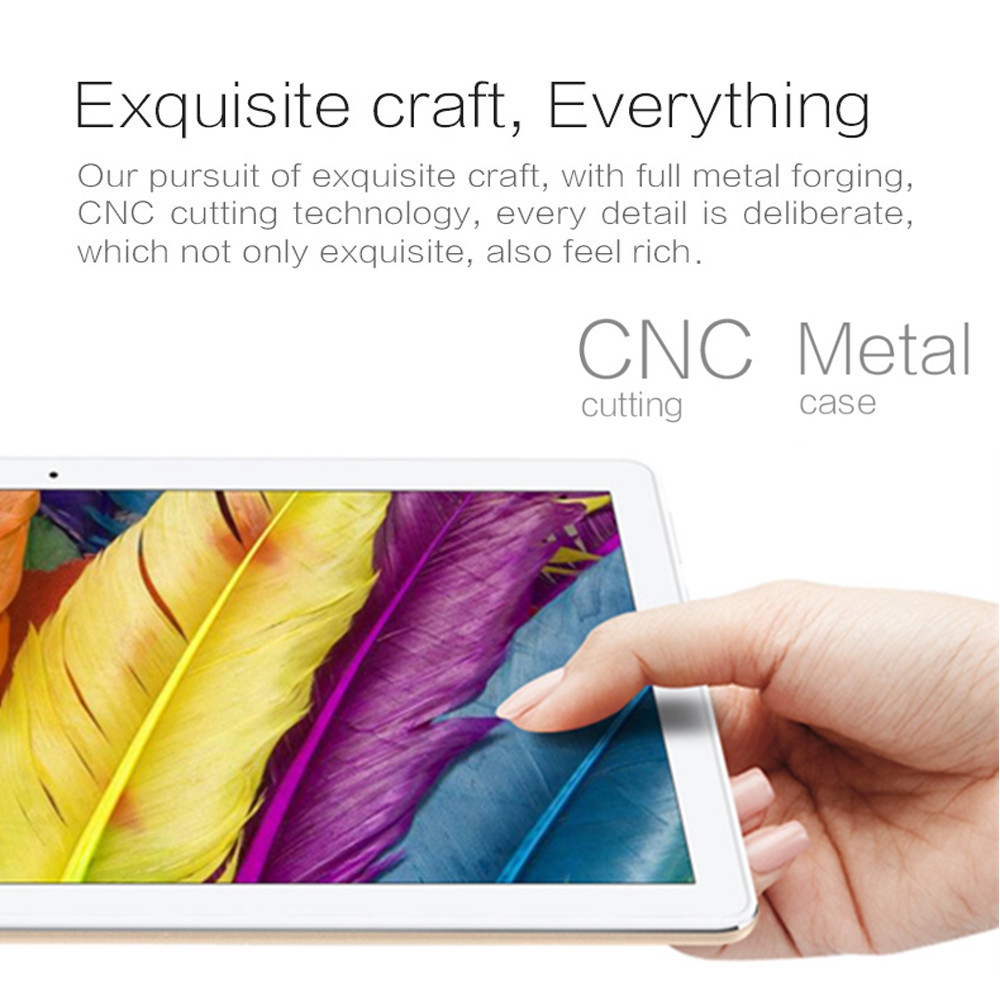 Binai G10Max 4G Phablet MTK6769 Deca Core 10.1" IPS 2.5K Screen 2560*1600 3GB DDR3L 32GB eMMC Android 7.1 - Gold