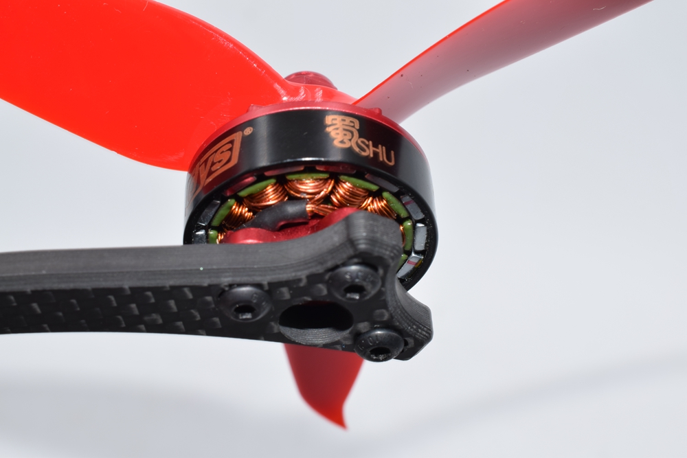 WAT-TEC RED HARE FPV Racing Drone with OMVT F4 FC OSD BLHeli_S 35A 4 in 1 ESC 5.8G 48CH VTX BNF - Frsky XM+Receiver