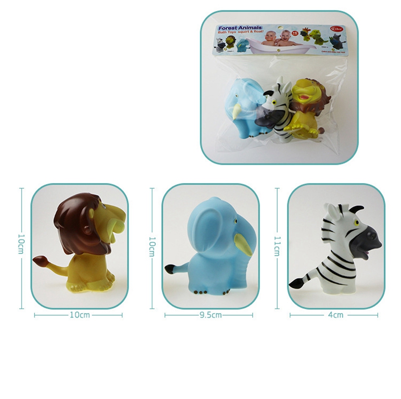 Cikoo Children Forest Animals Soft Bath Toys - 1