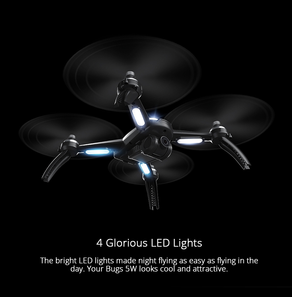 MJX Bugs 5 W B5W 5G WIFI FPV 2-Axis Gimbal 1080P FHD Camera with GPS Follow Me Mode RC Quadcopter RTF