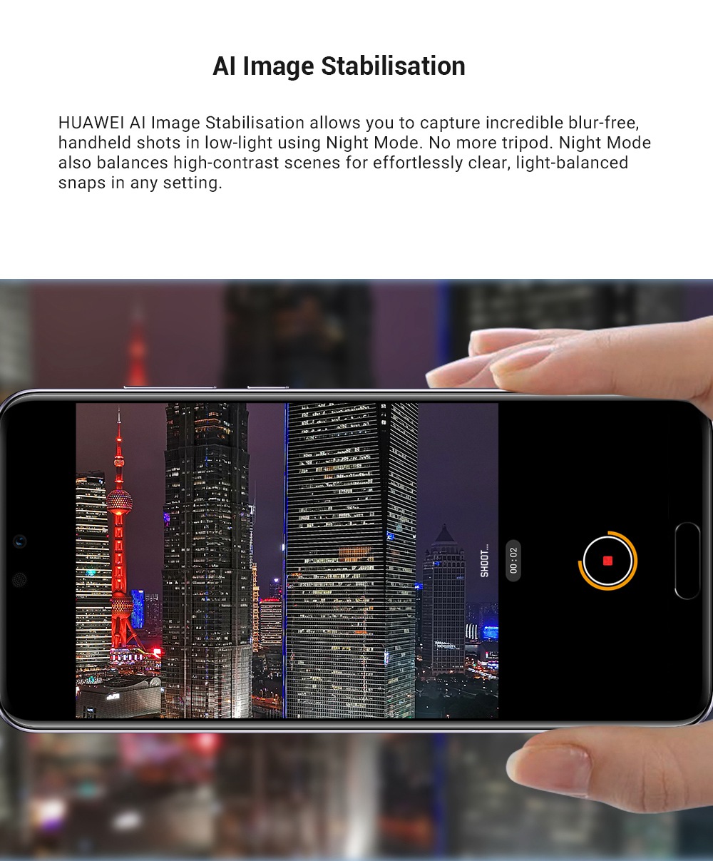 HUAWEI P20 Pro 6.1 Inch Smartphone FHD+ Screen Kirin 970 6GB 128GB 20.0MP+40.0MP+8.0MP Three Rear Cameras Android 8.1 - Cherry Pink Gold
