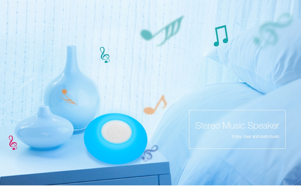 X6 Wireless Bluetooth Speaker LED Colorful Night Lamp - White
