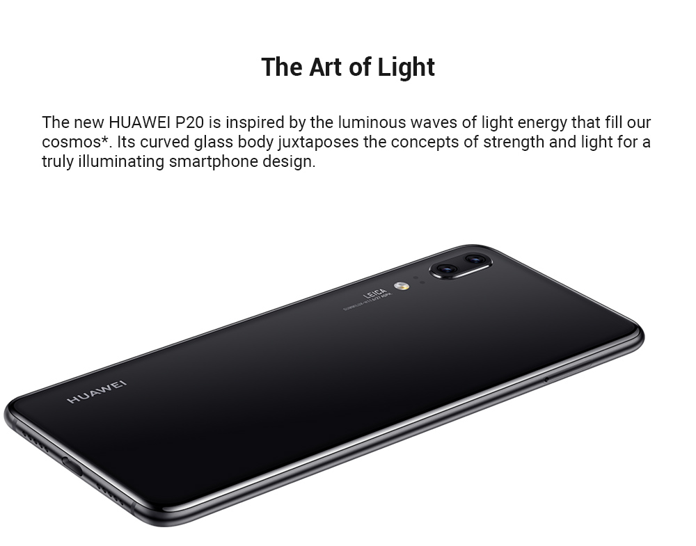 HUAWEI P20 5.8 Inch Smartphone FHD+ Screen Kirin 970 6GB 64GB 12.0MP+20.0MP Dual Rear Cameras Android 8.1 - Champagne Gold