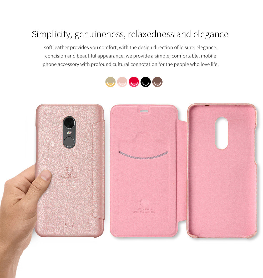 Xiaomi Redmi Note 4X Protective Case Lenuo Le Dream Series Superior Quality PC Phone Cover - Gold