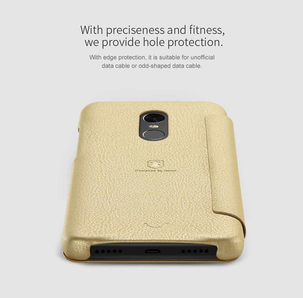 Xiaomi Redmi Note 4X Protective Case Lenuo Le Dream Series Superior Quality PC Phone Cover - Gold