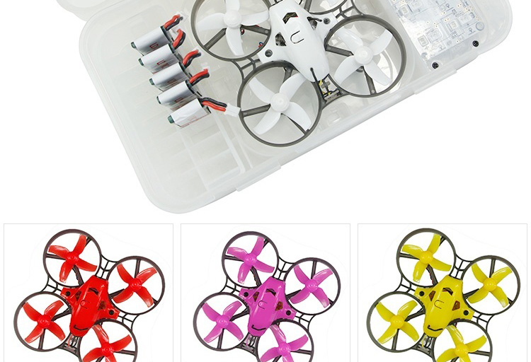 Kingkong/LDARC TINY R7 75mm FPV Drone with 5.8G 16CH 800TVL Camera One Key Flip Over After Crash - RTF