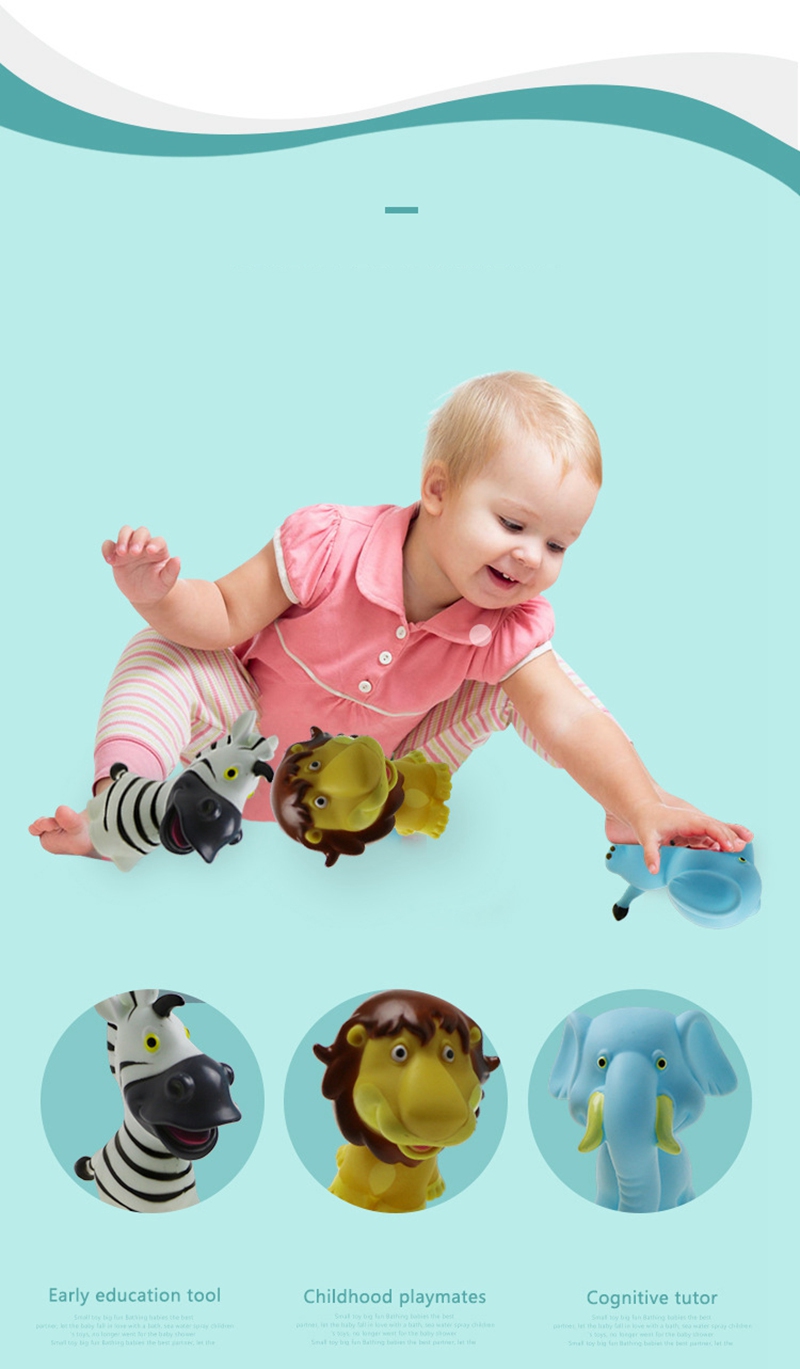 Cikoo Children Forest Animals Soft Bath Toys - 1