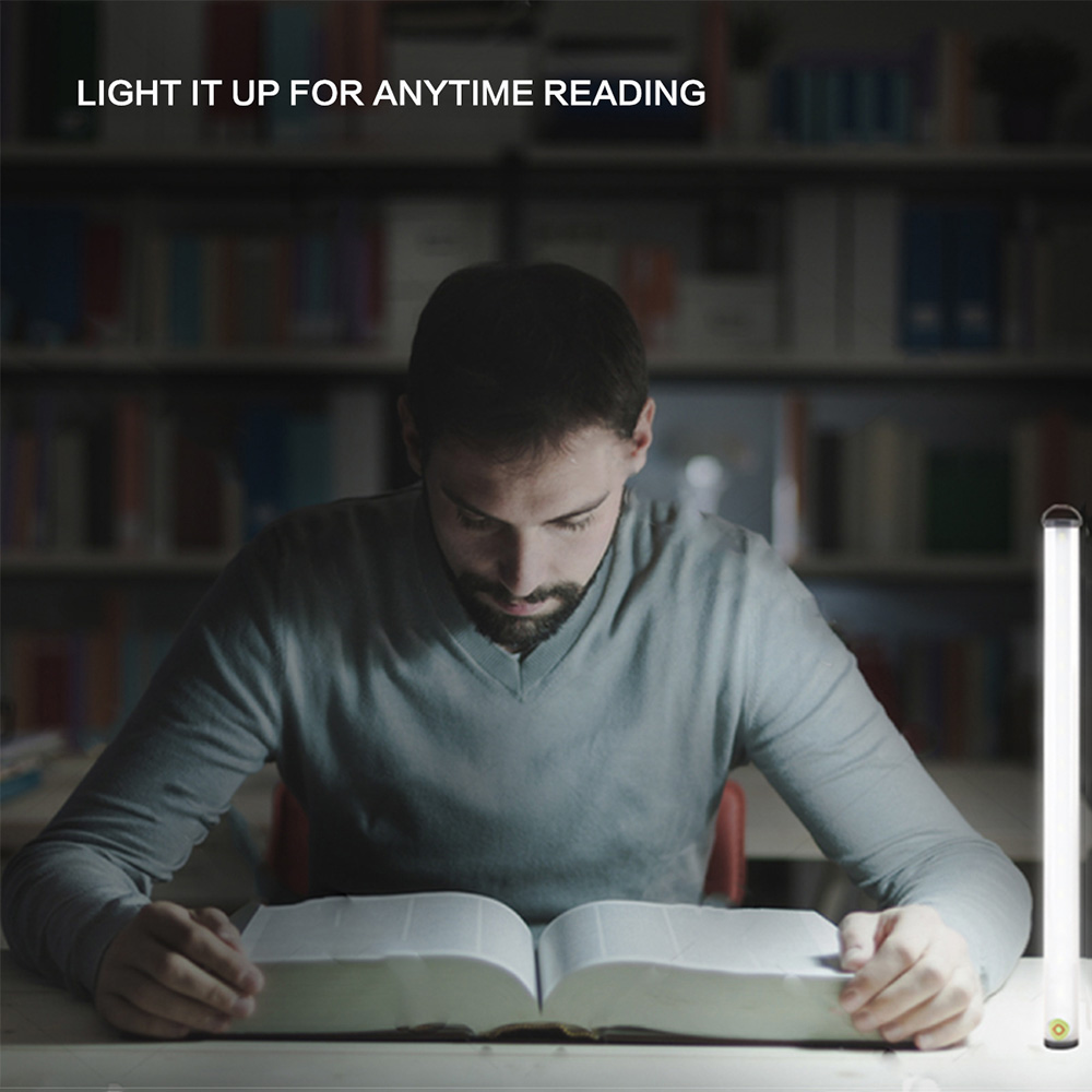 15LED Rigid Strip Hard Bar Light USB 30CM 5V Tube Touch Switch LED Strip Lamp -White