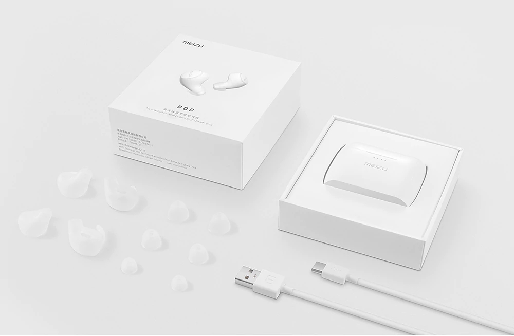Original MEIZU POP True Wireless Bluetooth Earphones In-ear Earbuds - White
